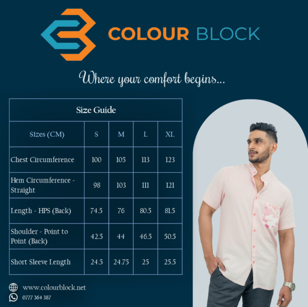 Style 11 size chart - colourblock