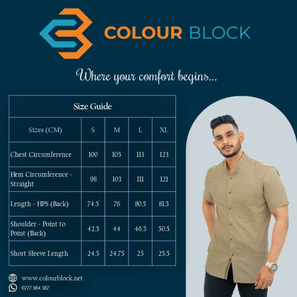 Style 12 size chart - colourblock